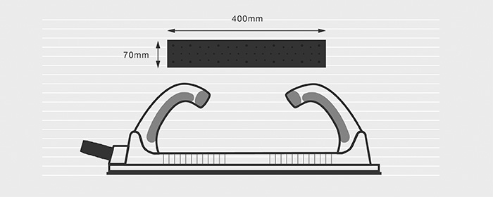 Sanding block long illustration