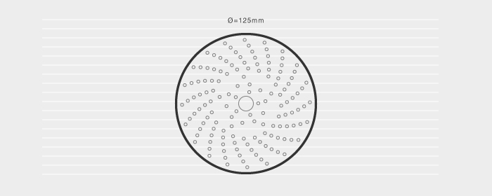 Premium Multi-Hole Sanding Disc 125mm