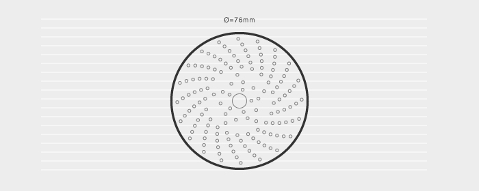 Multi-Hole Velcro Disc 76mm