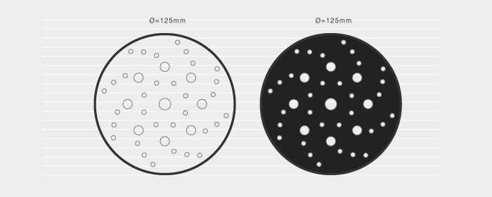 Multi-Hole Interface Pad 125mm