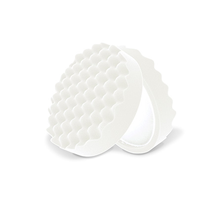 White Waffle Cutting pad 200mm